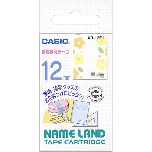 カシオ ネームランド用絵柄付き おなまえテープ12