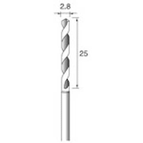 アルゴファイル 超硬ドリル Φ2.8X25mm Φ