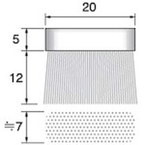 アルゴファイル レシプロ用A砥粒入りナイロンブラシ