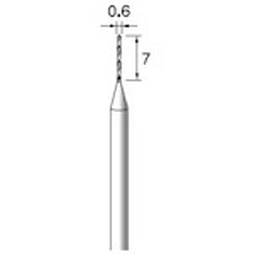 アルゴファイル 超硬ドリル Φ0.6X7mm Φ3