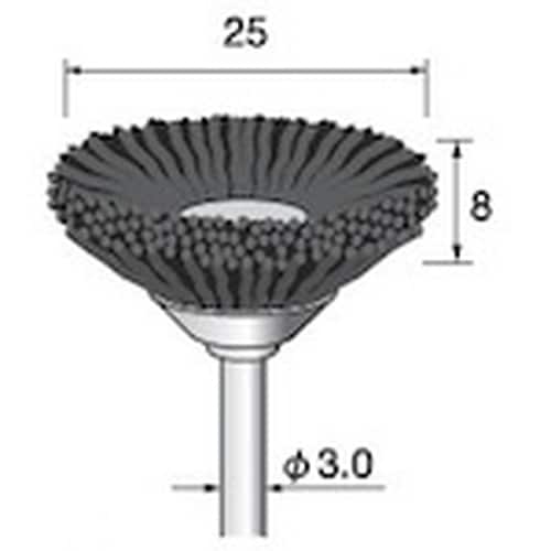 アルゴファイル C砥粒入ナイロンブラシベベル型#3