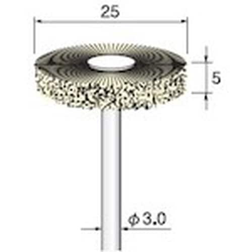 アルゴファイル パキンブラシ平型 Φ25X6 Φ3