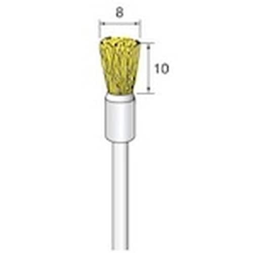 アルゴファイル 真鍮ブラシ Φ8X10エンド型 Φ