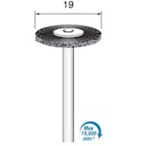 アルゴファイル 毛ブラシブタ毛黒 Φ19平型 Φ2