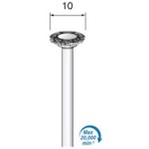 アルゴファイル 毛ブラシブタ毛白 Φ10平型 Φ3