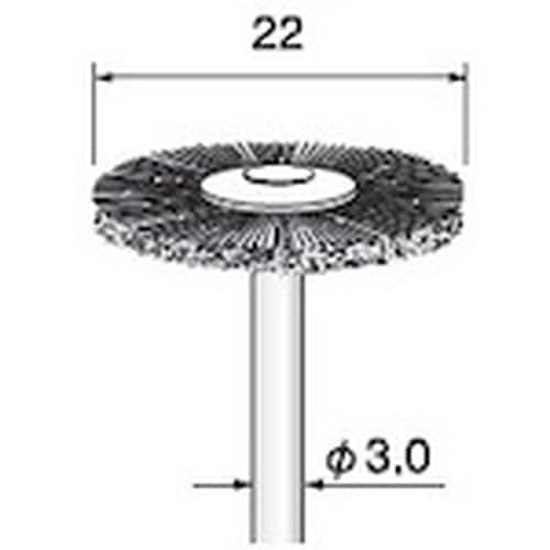 アルゴファイル ナイロンブラシ平型 Φ22 Φ3.