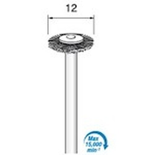アルゴファイル スチールブラシ Φ12平型 Φ3.