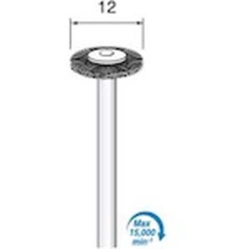 アルゴファイル 毛ブラシブタ毛黒 Φ12平型 Φ2