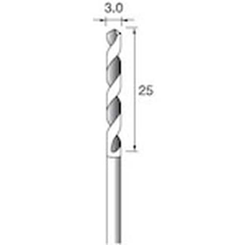 アルゴファイル 超硬ドリル Φ3.0X25mm Φ