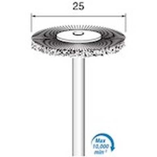 アルゴファイル 毛ブラシブタ毛白 Φ25平型 Φ3