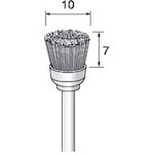 アルゴファイル ナイロンブラシカップ型 Φ10X7