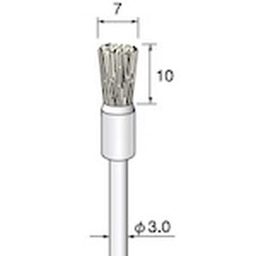 アルゴファイル 毛ブラシエンド型ヤギ毛白 Φ7X1