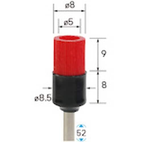 ナカニシ セラミックファイバーブラシ カップ φ8