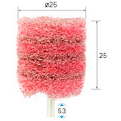 ナカニシ ファイバーサンダー 5本入 φ25×25