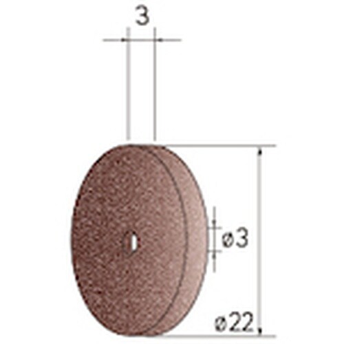 ナカニシ 切断砥石ディスク 10枚入 φ22×3×