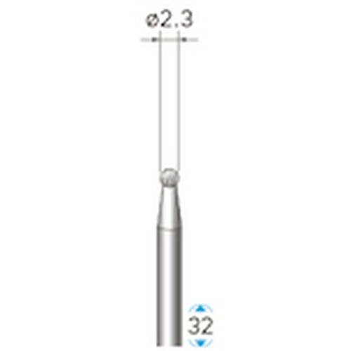 ナカニシ ハイスピード鋼カッター 球型 φ2.3×