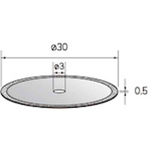ナカニシ 電着ダイヤモンドディスク φ30×0.5