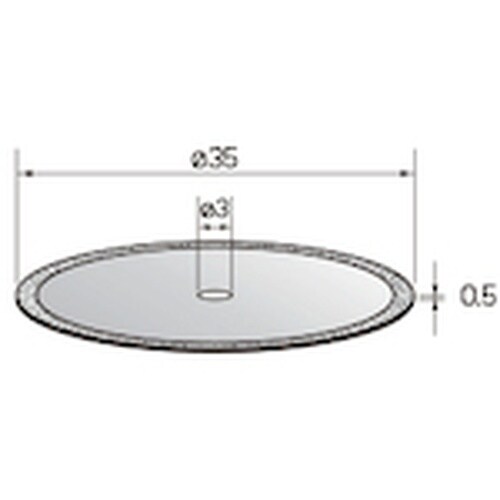 ナカニシ 電着ダイヤモンドディスク φ35×0.5