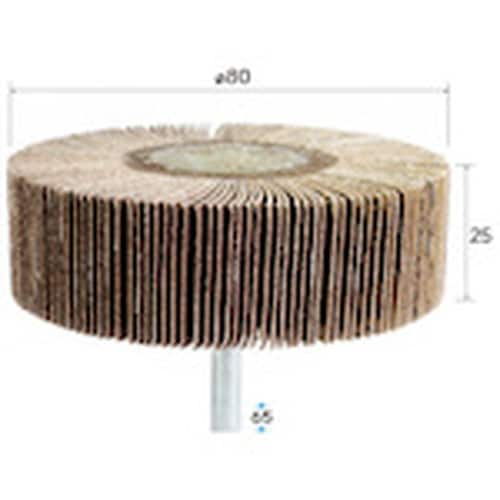 ナカニシ フラップサンダー 2本入 φ80×25×