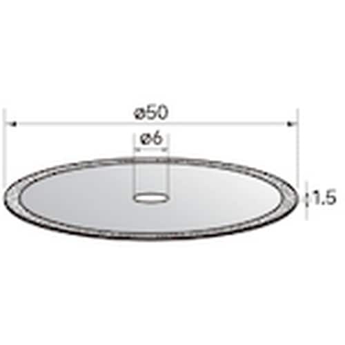 ナカニシ 電着ダイヤモンドディスク φ50×1.5