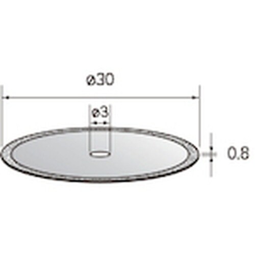 ナカニシ 電着ダイヤモンドディスク φ30×0.8