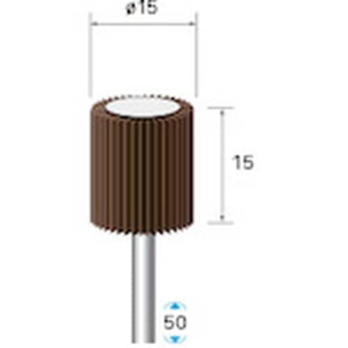 ナカニシ フラップサンダー 5本入 φ15×15×