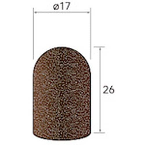 ナカニシ キャップサンダー 20個入 円筒先丸型