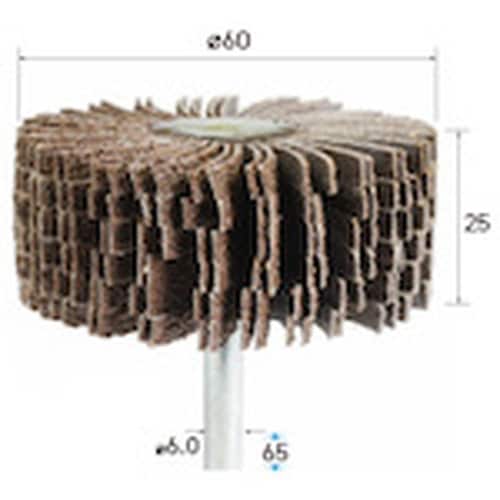 ナカニシ スリットフラップサンダー 2本入 φ60