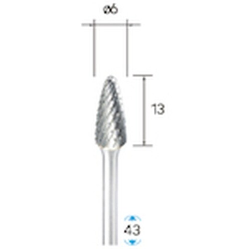 ナカニシ クロスチップブレーカ超硬カッター 砲弾型