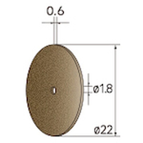 ナカニシ 切断砥石ディスク 10枚入 φ22×0.