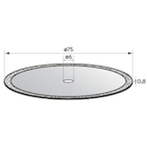 ナカニシ 電着ダイヤモンドディスク φ75×0.8