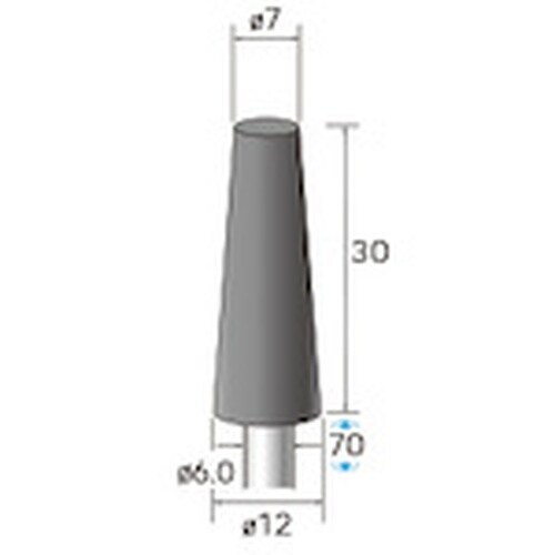 ナカニシ 専用ゴムホルダー 2本入 テーパー型 内