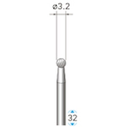 ナカニシ ハイスピード鋼カッター 球型 φ3.2×