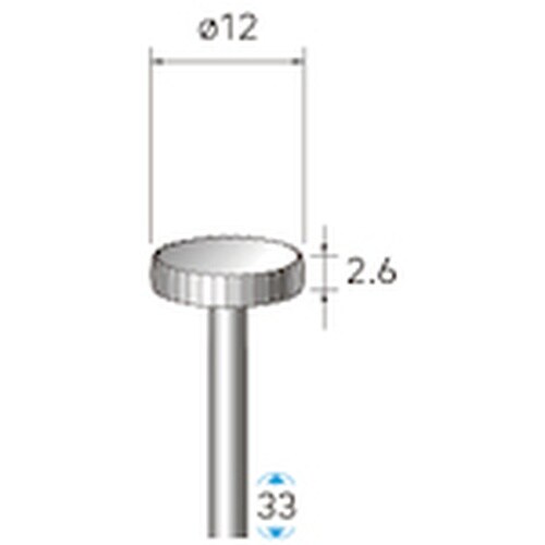 ナカニシ ハイスピード鋼カッター 平型 φ12×2