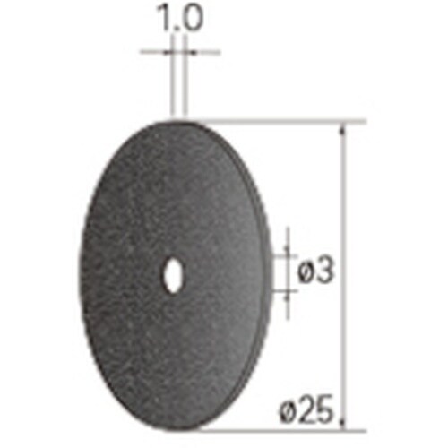ナカニシ 切断砥石ディスク 10枚入 φ25×1×