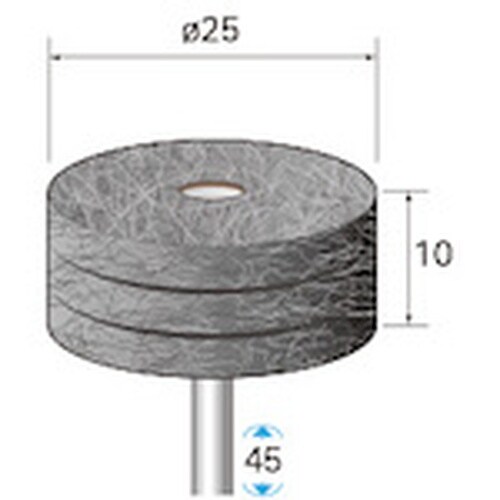 ナカニシ スポンジサンダー 3本入 φ25×10×