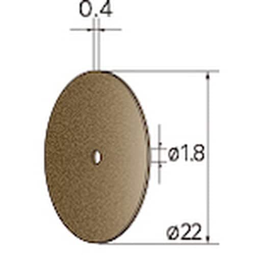ナカニシ 切断砥石ディスク 10枚入 φ22×0.