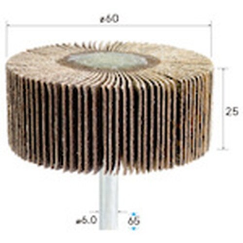 ナカニシ フラップサンダー 2本入 φ60×25×