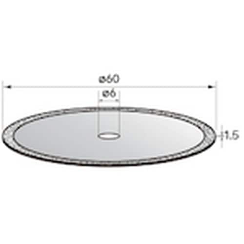ナカニシ 電着ダイヤモンドディスク φ60×1.5