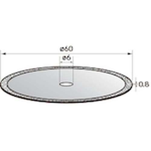 ナカニシ 電着ダイヤモンドディスク φ60×0.8