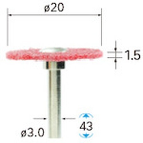ナカニシ フレキシサンダー 5本入 φ20×1.5