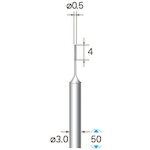ナカニシ 天然ダイヤモンドバー 円筒型 φ0.5×