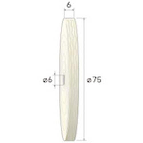 ナカニシ 綿布ホイールバフ 2枚入 φ75×6×穴