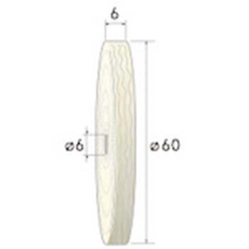 ナカニシ 綿布ホイールバフ 2枚入 φ60×6×穴