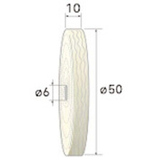 ナカニシ 綿布ホイールバフ 2枚入 φ50×10×