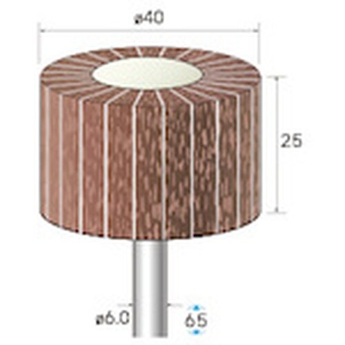 ナカニシ 研磨布不織布サンダー 2本入 φ40×2