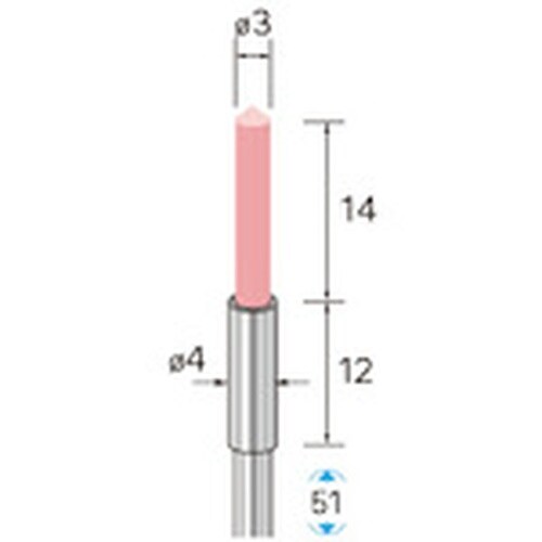 ナカニシ セラミックファイバーブラシ 先端90°
