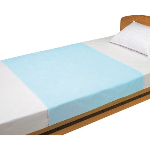 竹虎 パイルシーツ 水色 2枚入