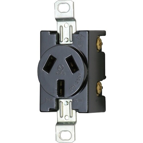 明工 機器用3P 20A埋込コンセント P:83.