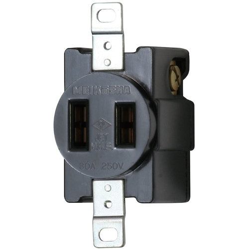 明工 機器用2P30A埋込コンセント P:83.5